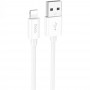 Кабель USB - Lightning Hoco X87 (белый; 1 м; 2,4 A; Силикон)