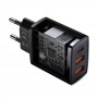 СЗУ Baseus Compact CCXJ-E01 (черный; 2*USB/1*Type-C; 30W; QC 3.0/PD; кабель: нет)