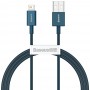 Кабель USB-A - L Baseus Superior (2 м; TPE; синий)