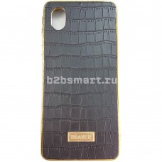 Чехол Samsung A01 2020 Braver croco черная