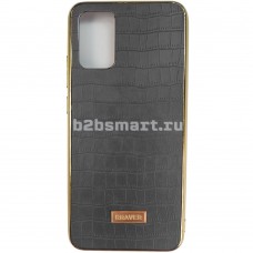 Чехол Samsung A02S 2020 Braver croco черная