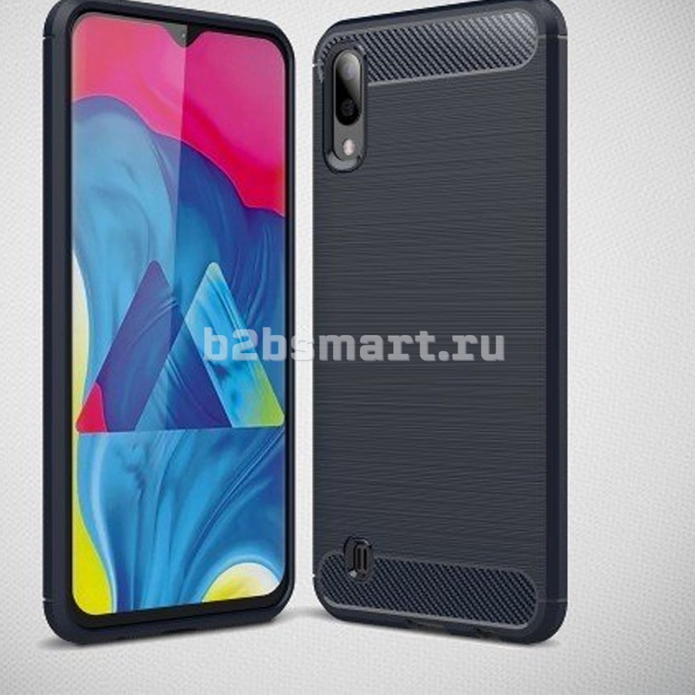 Чехол Samsung M10 2019 матовый синий