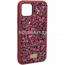 Чехол Apple iPhone 12-Mini Bling World Stone красная