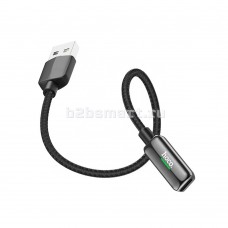 Кабель USB - Lightning/AUX Hoco  (красный; 1 м; 2,4 mA; Силикон)
