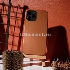 Чехол Apple iPhone 12-ProMax K-DOO Noble коричневая