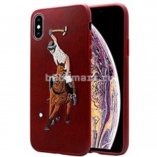 Чехол Apple iPhone XS Max Polo Jockey красная