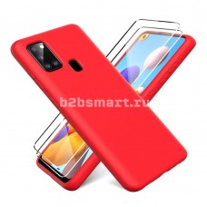 Чехол Samsung A21S 2020 New Матовый красная