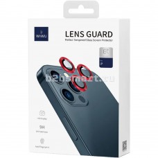 Защитные линзы на камеру Apple iPhone 14/14Plus Wiwu красные