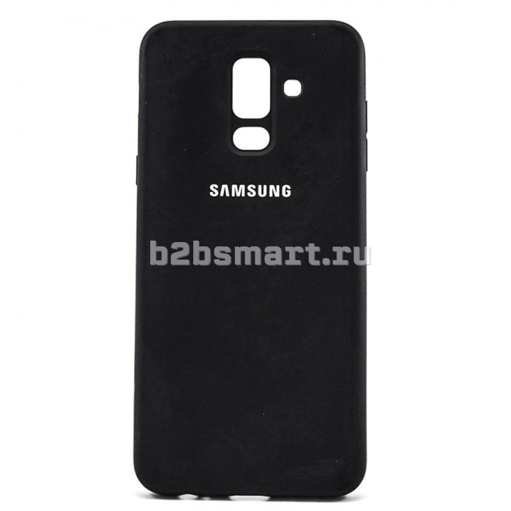 Чехол Samsung J810 J8 2018 Silicone Cover черный