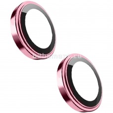 Защитные линзы на камеру Apple iPhone 15/15 Plus Wiwu розовые