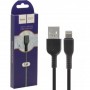 Кабель USB - Lightning Hoco X20 (черный; 1 м; 2400 mA; ПВХ)