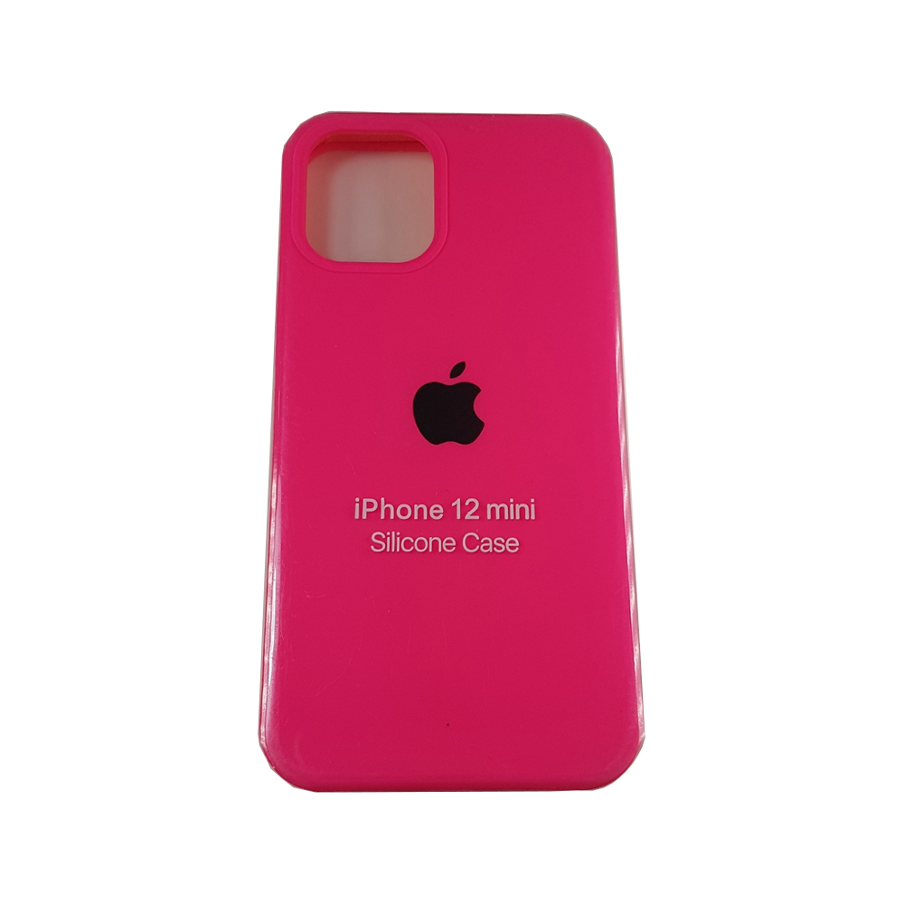 Крышка Apple iPhone 12-Mini Silicone Case CL2 №47 люминисцентно-розовая по  оптовой цене в Москве и МО