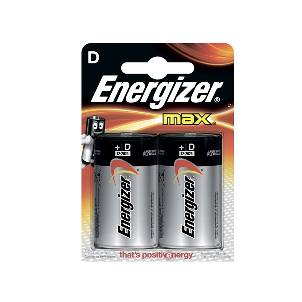 Батарейка D LR20 Energizer Max (2шт) по оптовой цене в Москве и МО